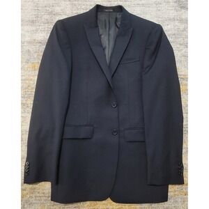 Michael Michael Kors Men's Navy Blue Shadow Stripe 2 Button Suit Size 38 Regular